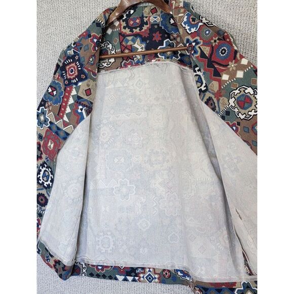 Womens Vintage Denim Jacket With Handmade Buffalo Nickel Button Size XL/2XL - Picture 9 of 9